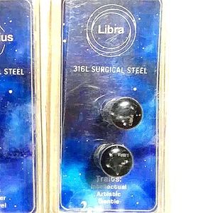 2G Ear Plugs Gauges - Libra Symbol Horoscope